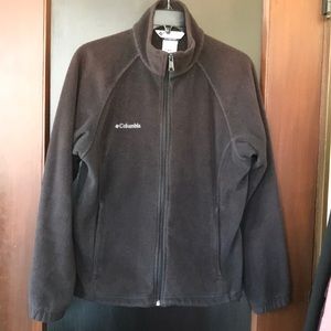 Columbia black fleece full zip jacket